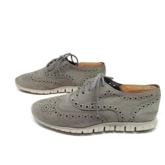 Cole Haan Grand Os Zerogrand Gray Perforated Oxfords Womens Size US 7 B - Picture 6 of 12